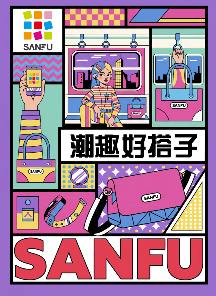 SANFU Brand Commercial Poster Variant 2