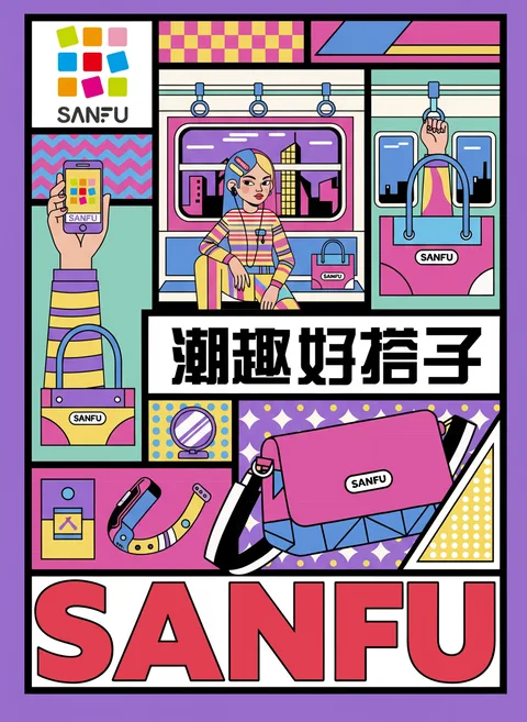 SANFU Brand Commercial Poster Variant 2
