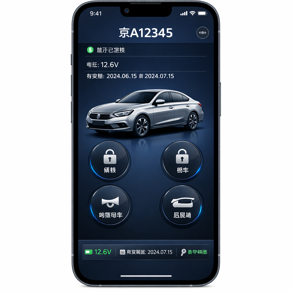 Digital Car Key App UI Design