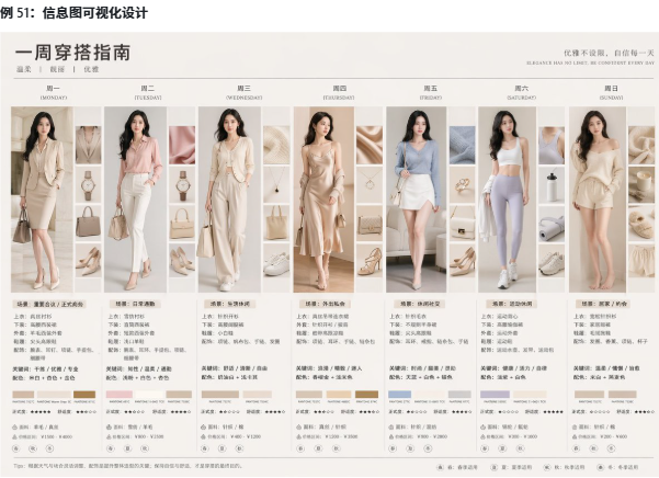 7-day fashion lookbook infographic