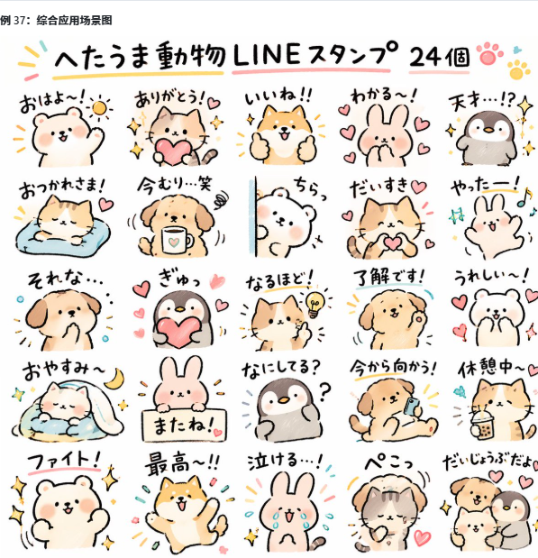Create {argument name="quantity" default="24"} LINE stickers