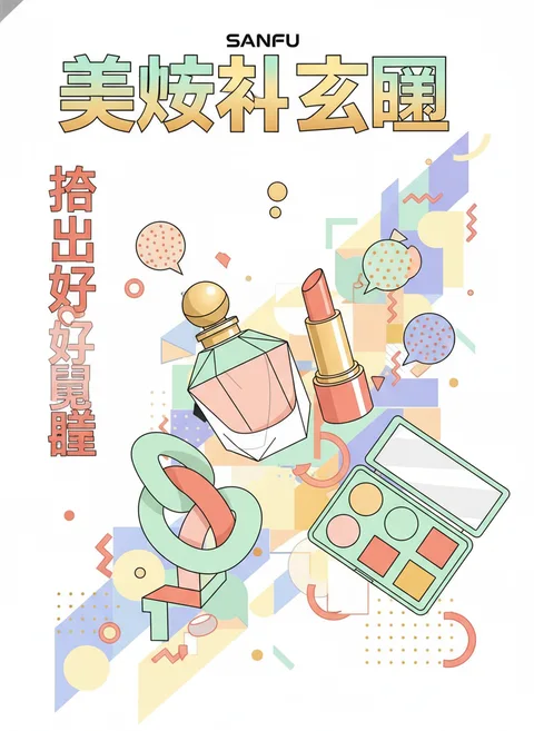 Memphis风格品牌推广海报 #8