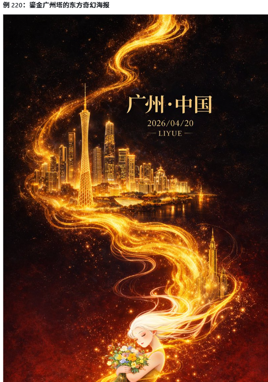 平面插画,东方幻想风格高端城市海
