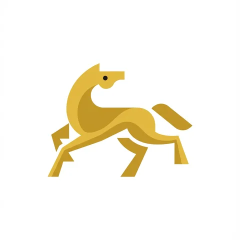 运动品牌马logo视觉