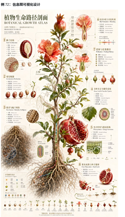 scientific botanical infographic poster